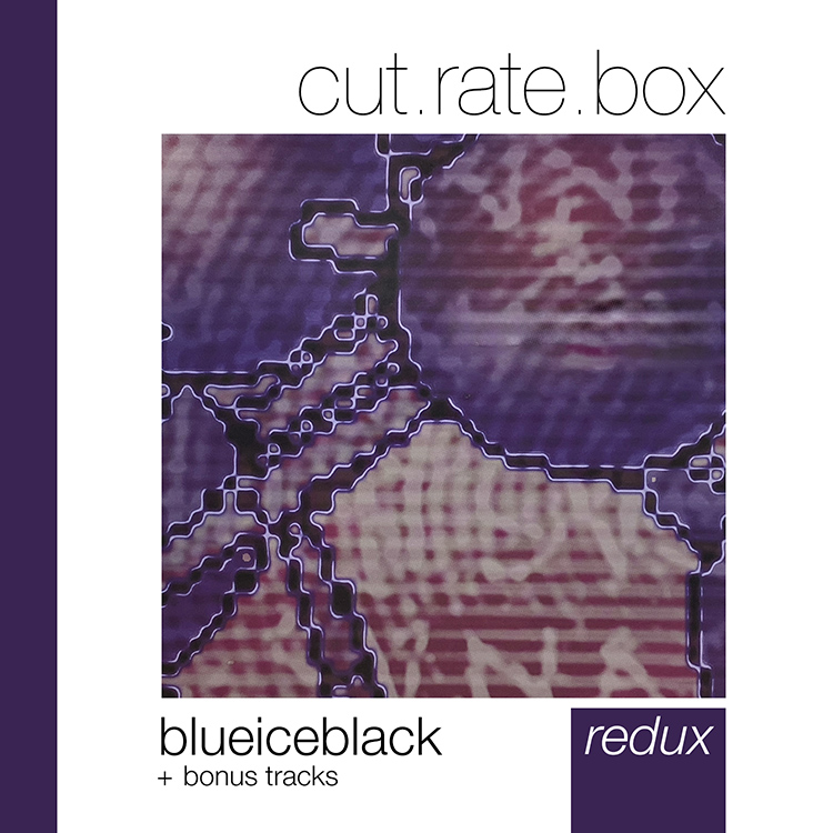 the cover of the blueiceblack redux edition album, which is an abstract digital design