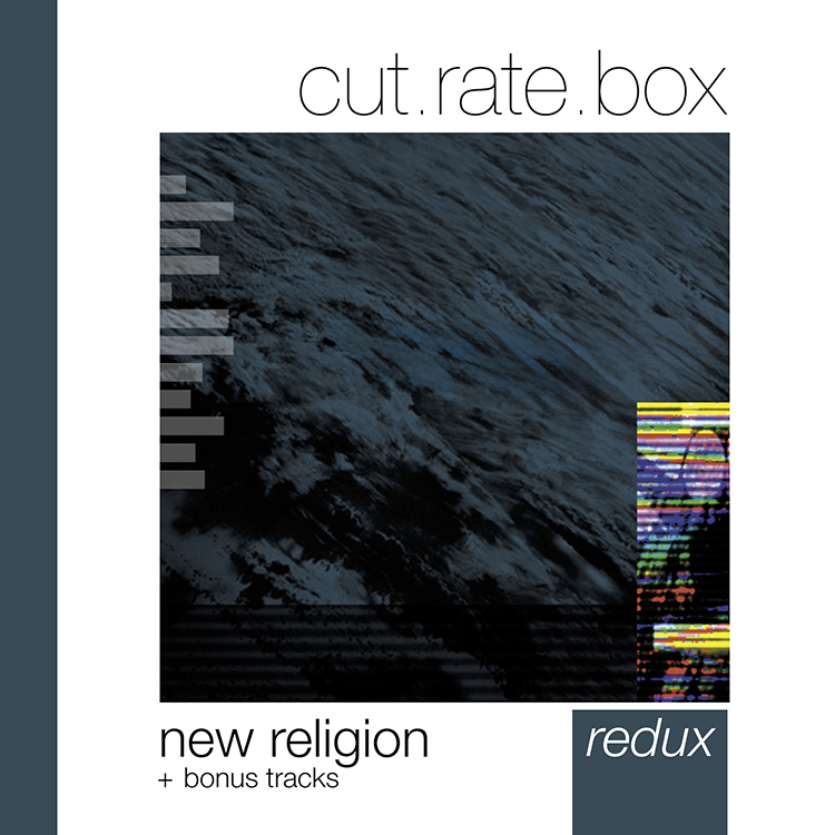 the cover of the new religion album, which is a photo of cloud formations from above with graphic line elements added